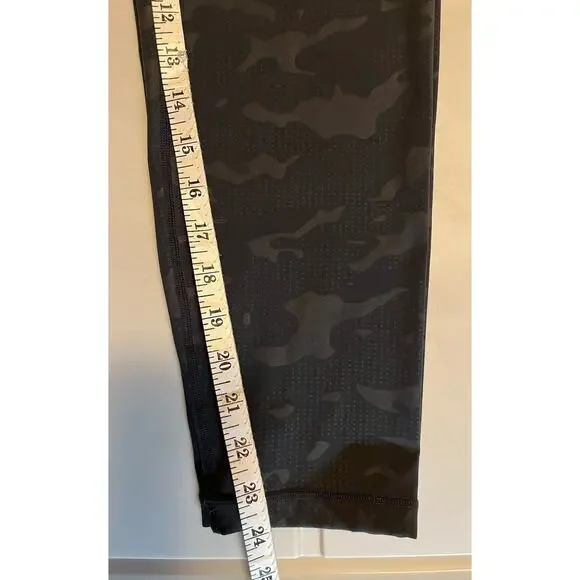 Zyia Active Leggings Women’s Sz 12 Gray Battleship Camo Luxe Hi Rise Athleisure - Picture 12 of 12